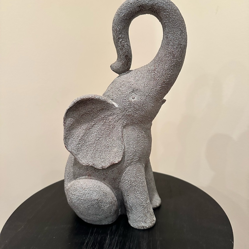 Gray Elephant Sculpture